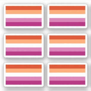 Pegatina Bandera del Orgullo Lesbiano