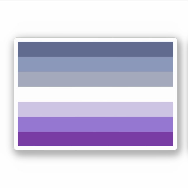 Pegatina Bandera del Orgullo Lesbiano (Butch) (Anverso)