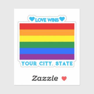 Pegatina Bandera del orgullo LGBTQ