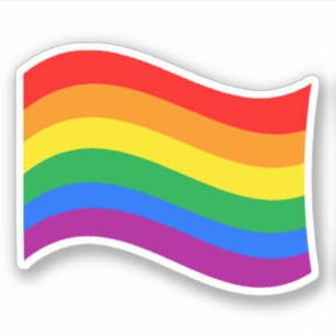 Pegatina Bandera del Orgullo LGBTQ+ tradicional