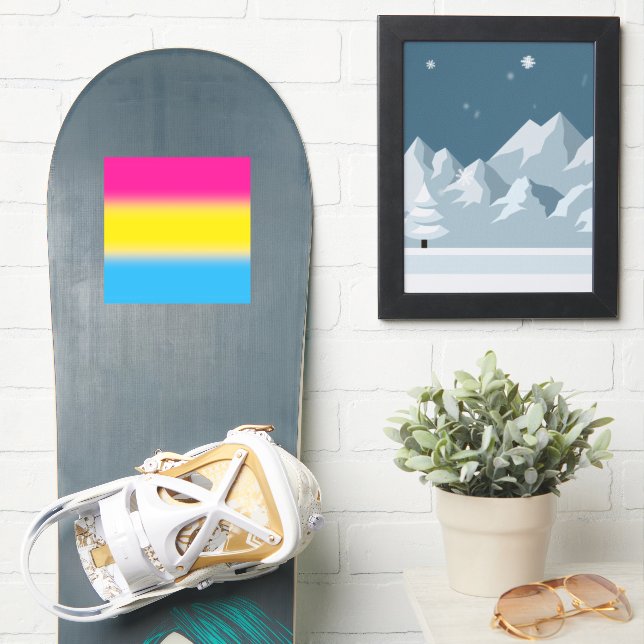 Pegatina Bandera del Orgullo Pansexual de Gradiente - Bande (snowboard)