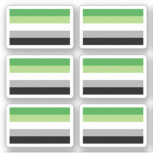 Pegatina Bandera del orgullo romántico