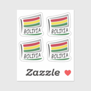 Pegatina Bandera del Orgullo X de Bolivia