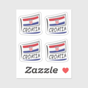 Pegatina Bandera del Orgullo X de Croacia