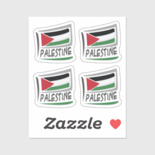 Pegatina Bandera del orgullo X de Palestina