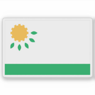 Pegatina Bandera del partido Brandsen, Argentina