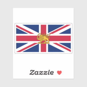 Pegatina Bandera del patrimonio británico-iraní León y So