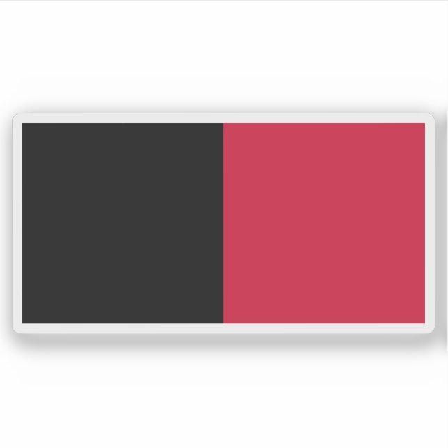 Pegatina Bandera del Primer Imperio de Haití (1804-1806) (Anverso)