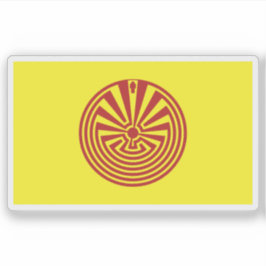 Pegatina Bandera del pueblo Akimel O'odham (Pima), México