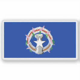 Pegatina Bandera del pueblo chamorro, Micronesia, Oceanía
