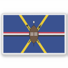 Pegatina Bandera del pueblo de Matabele (Ndebele Norte), Zi