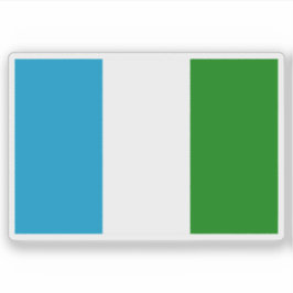 Pegatina Bandera del pueblo de Sechura, Perú