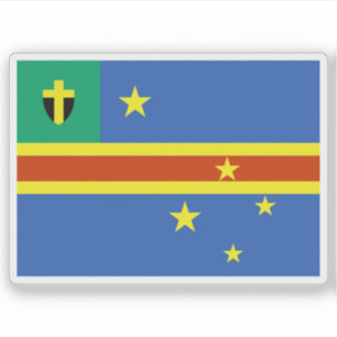 Pegatina Bandera del pueblo de Vanuatu del Sur, Melanesia, 