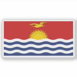Pegatina Bandera del pueblo I-Kiribati, Micronesia, Oceanía