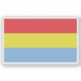 Pegatina Bandera del pueblo Kafficho, Etiopía