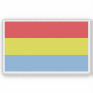 Pegatina Bandera del pueblo Kafficho, Etiopía