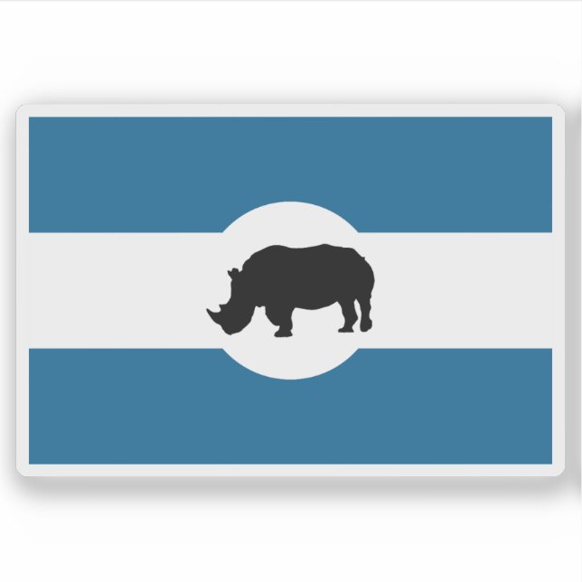 Pegatina Bandera del pueblo Lango, Uganda (Anverso)