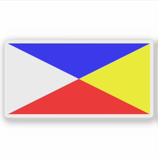 Pegatina Bandera del Pueblo Maya (Anverso)