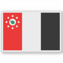 Pegatina Bandera del pueblo melanesio meriam, Oceanía