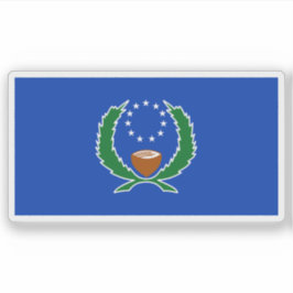 Pegatina Bandera del pueblo Pohnpeo, Micronesia, Oceanía