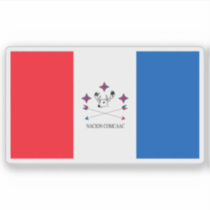 Pegatina Bandera del pueblo seri o comac, México