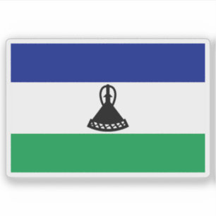 Pegatina Bandera del pueblo Sotho, República de Sudáfrica
