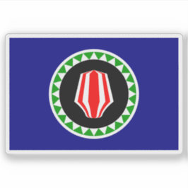 Pegatina Bandera del pueblo temotu, Melanesia, Oceanía