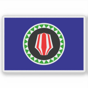 Pegatina Bandera del pueblo temotu, Melanesia, Oceanía