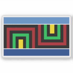 Pegatina Bandera del pueblo Toba (Qom), Sudamérica