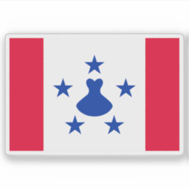 Pegatina Bandera del pueblo tupuano, Polinesia, Oceanía
