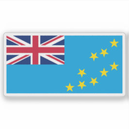 Pegatina Bandera del pueblo tuvaluano, Polinesia, Oceanía