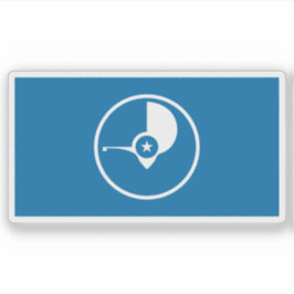 Pegatina Bandera del pueblo yapés, Micronesia, Oceanía