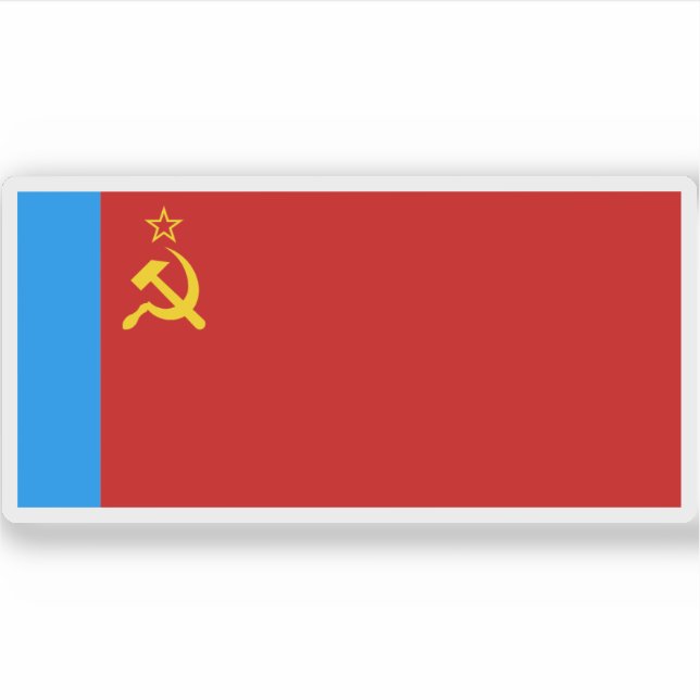 Pegatina Bandera del R.S.F.S.R. (1954-1991) (Anverso)