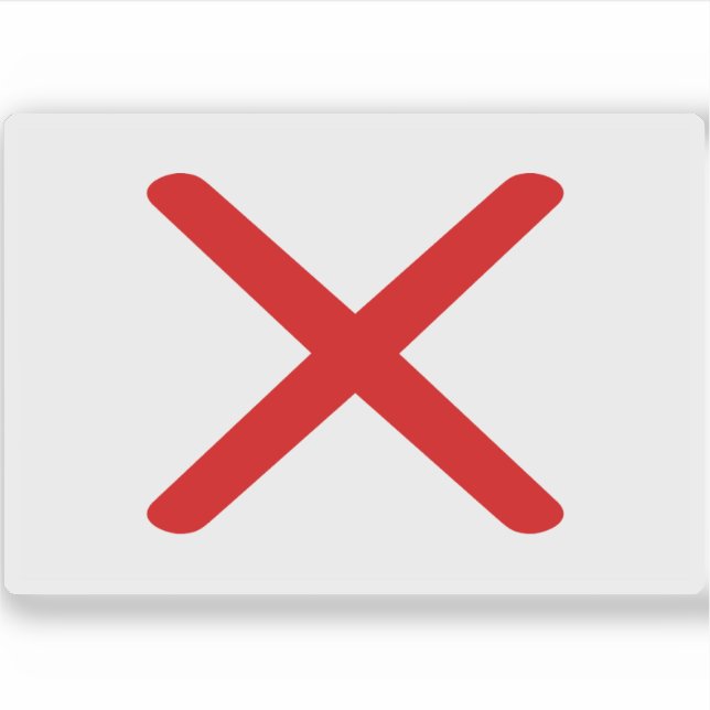 Pegatina Bandera del Reino de Kongo, África (Anverso)