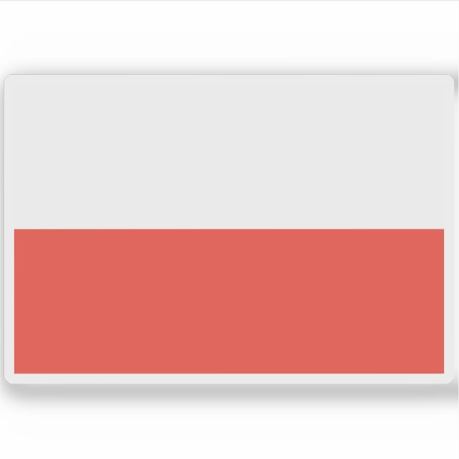 Pegatina Bandera del Reino de Merina, África (Anverso)