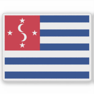 Pegatina Bandera del Reino de Samoa (1872-1873)