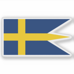 Pegatina Bandera del Reino de Suecia (Imperio Sueco)