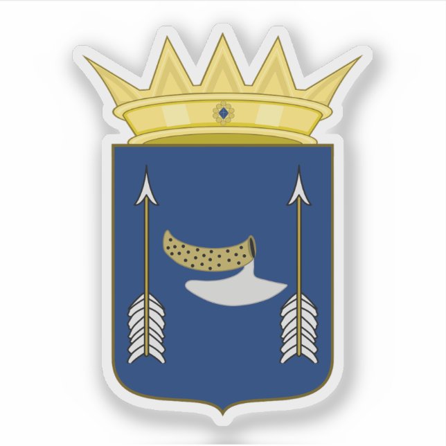 Pegatina Bandera del Reino (Imperio) de Mutapa, Zimbabue (Anverso)