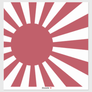 Pegatina Bandera del Sol Naciente Imperial Japonés, Edo a l