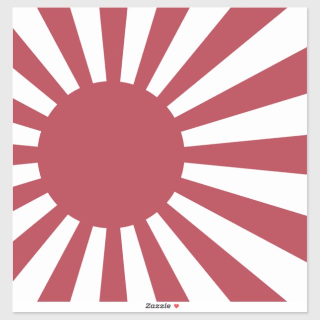Pegatina Bandera del Sol Naciente Imperial Japonés, Edo a l (Hoja)