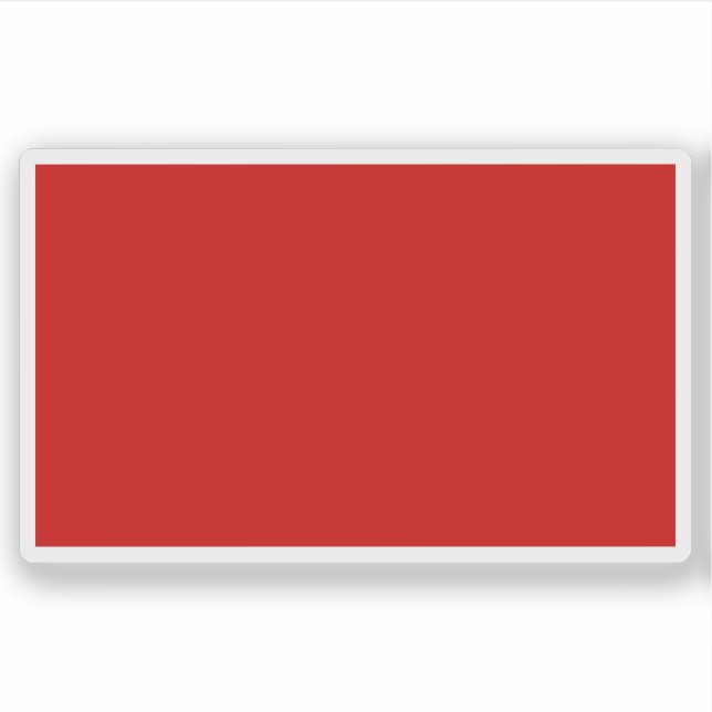 Pegatina Bandera del Sultanato de Aussa, Etiopía (Anverso)