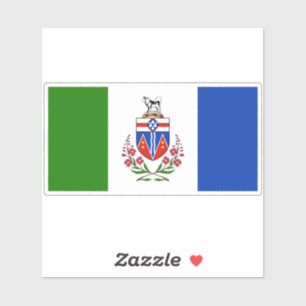 Pegatina Bandera del Territorio del Yukón