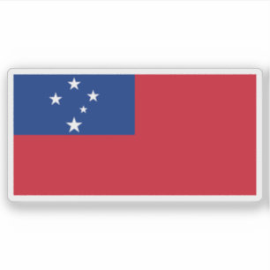 Pegatina Bandera del Territorio Fideicomiso de Samoa Occide