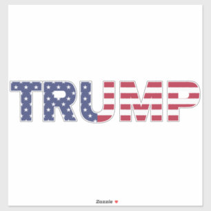 Pegatina Bandera estadounidense electoral de Trump 2024