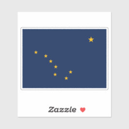 Pegatina Bandera estatal de Alaska