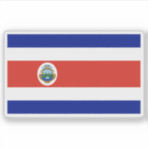 Bandera estatal de Costa Rica con emblema (1998-ho