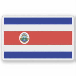 Pegatina Bandera estatal de Costa Rica con emblema (1998-ho