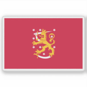 Pegatina Bandera estatal de Finlandia (diciembre de 1917 a 