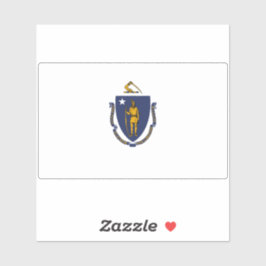 Pegatina Bandera estatal de Massachusetts