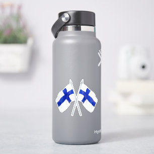 Pegatina Bandera finlandesa gemela